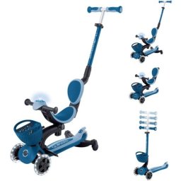 Scooter Infantil GLOBBER Go-Up Baby Lights 360 Vespa Celeste