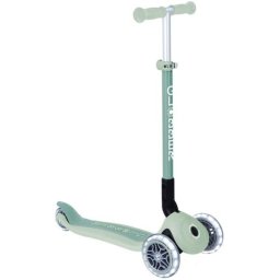 Patinete infantil Globber Primo Foldable Plus Lights Eco 3 ruedas LED verde claro