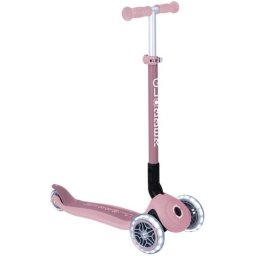 Patinete scooter infantil Globber Primo Foldable Plus Lights Eco 3 ruedas Berry