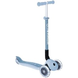 Patinete scooter Globber Primo Foldable Plus Lights Eco 3 ruedas celeste