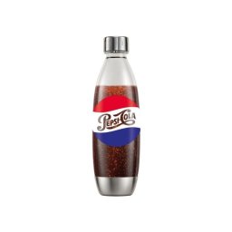 Sodastream Fuse Pepsi Edición Metal 1l Botella Carbonatadora Antisalpicaduras Apt. Lavavajillas Sin Bpa - Incl. Tapa Con Junta, Para E-terra