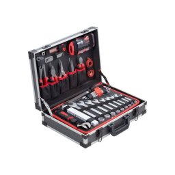 Mallette À Outils Meister 131 Pièces En Aluminium, Coffret Rigide Avec Outils À Main Complets