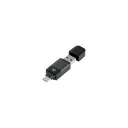 Force Play Adaptador Inalámbrico 2 En 1 Para Coche Carplay Y Android Auto, Usb-a Y Usb-c, Compacto Plug-and-play, Conexión Estable Y Carga De Vehículo Disponible, Color Negro