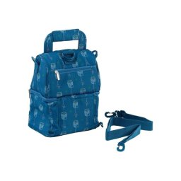 Bolsa Isotérmica Thermobaby Oketi Poketi Azul 4,5l Con 2 Compartimentos Y Accesorios De Almacenaje