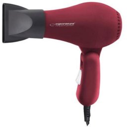 Secador de Pelo de Viaje Plegable Esperanza Aurora EBH003R 750W 2 Temperaturas 2 Velocidades Rojo