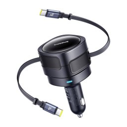 Cargador coche Baseus Enjoyment Max 60W USB-C Negro