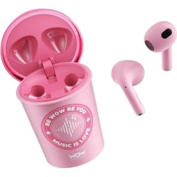 Auriculares Kids Licensing Wow Generation inalámbricos Bluetooth para niños rosa