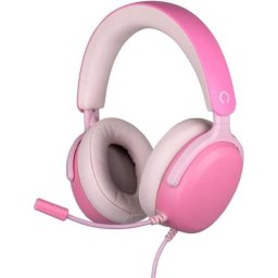 Auriculares Konix Nexus con cable jack 3,5 mm, micrófono flexible y volumen, rosa