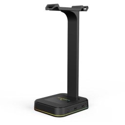 Soporte para cascos gaming NOVA Gaming Hydra RGB 2 puertos USB
