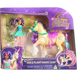 Set Muñeca Ava y Unicornio Leaf - Spin Master Unicorn Academy