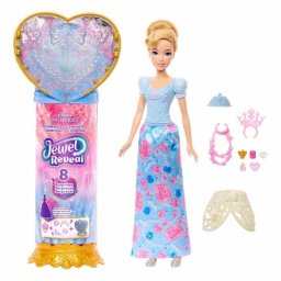 Muñeca Mattel Disney Princess Jewel Reveal Cenicienta 9 Accesorios