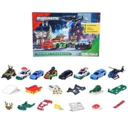 Calendario de Adviento Majorette 24 Sorpresas con 8 Vehículos Miniatura