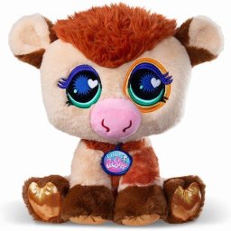 Peluche Bandai Littlest Pet Shop Deluxe Vaca 25 cm Sentada Multicolor