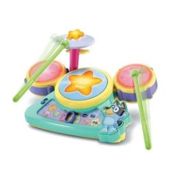 VTech Bluey Set Tambor Interactivo 4 Pads Luminosos Platillo 3 Modos