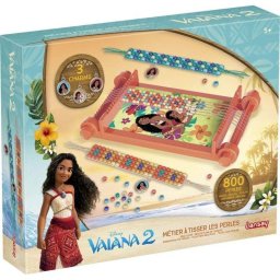 Kit de telar de cuentas Lansay Vaiana para pulseras multicolores con 800 cuentas y charms