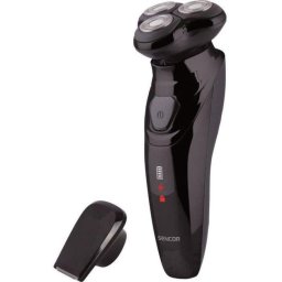 Afeitadora Facial Sencor SMS 5510BK Inalámbrica 60min Seco 3 Cabezales Carga Rápida