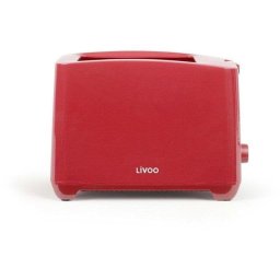 Tostadora Livoo DOD162RC 2 rebanadas 750W 7 niveles roja