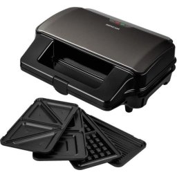 Sandwichera Sencor SSM 9978BK 4 en 1 900W con placas intercambiables