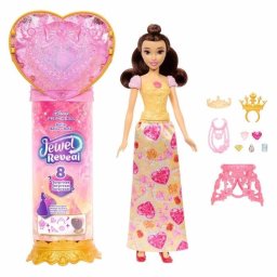 Muñeca Mattel Disney Princess Jewel Reveal Bella con Cetro y 9 Accesorios