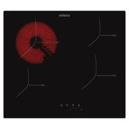 Placa vitrocerámica Edesa 4 zonas control táctil 59 cm