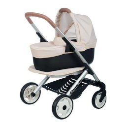 Carrito de Muñecas Smoby 3 en 1 Beige con Capazo y Silla Convertible 42 cm