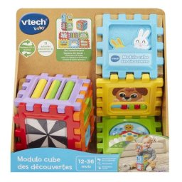 Juguete sensorial VTech Baby Módulo Cubo Actividades 6 Paneles Multicolor