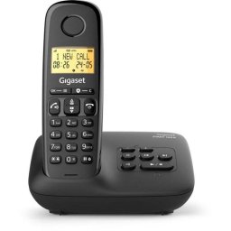 Teléfono Gigaset Basic 100A Negro DECT Inalámbrico Contestador Digital Manos Libres