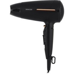 Secador de Pelo Plegable Sencor SHD 0045BK 1600W 2 Temperaturas 2 Velocidades Cool Shot Negro