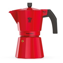 Cafetera Italiana Pezzetti Italexpress 3 Tazas Aluminio Roja