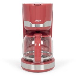 Cafetera de goteo Livoo DOD201RC 1,5 L 1000 W sistema antigoteo