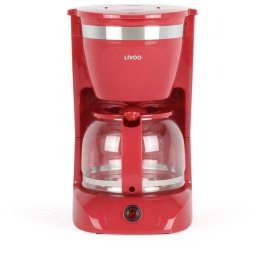 Cafetera de goteo Livoo DOD163RC 1,25 L 800 W 12 tazas función mantener caliente