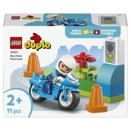 LEGO Duplo Town Moto de Policía Azul con Figura 10471 11 piezas