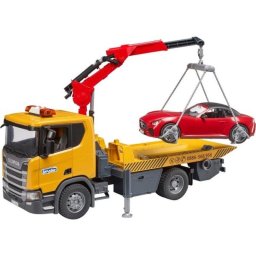 Camión de Juguete Bruder Scania Super 560R con Grúa Luz y Sonido 1:16