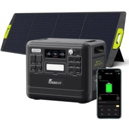 Estación de energía Fossibot F2400 2048Wh 13 puertos AC, DC y USB Batería LiFePO4 Carga rápida solar