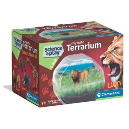 Kit Educativo Clementoni Mini Terrario León 7+ con Semillas y Figurita