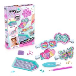 Set Canal Toys Style 4 Ever Diamond Art 8 Pinzas de Pelo con Pedrería Multicolor