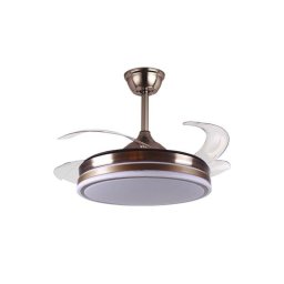 Ventilador de Techo con Luz Bel Air Home New Asgard 72W 108cm 6 Velocidades Motor DC Aspas Retráctiles Mando
