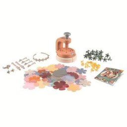 Kit de bisutería floral Smoby Flower Jewellery Craft Set con prensa y pétalos de tela