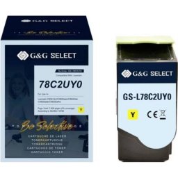 Tóner G&G GS-L78C2UY0 Amarillo 7.000 Páginas Lexmark