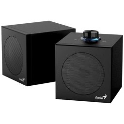 Altavoces Genius PC con conexión USB y potencia de 4 W RMS en negro