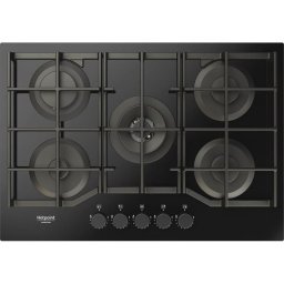 Placa de gas Hotpoint HAGS 72F/BK 1 Negro 73 cm 5 zonas