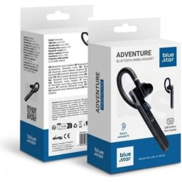 Auriculares Blue Star Premier Adventure inalámbricos Bluetooth 5.3 mono con micrófono negro