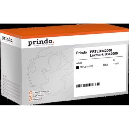 Tóner negro Prindo para impresoras Lexmark B342000 - 1500 páginas