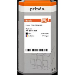 Cartucho de tinta Prindo negro 370 páginas compatible HP 350/351