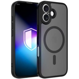 Funda para móvil 3MK Misty MagCase Backcover PC TPU Negra MagSafe para Apple iPhone 16
