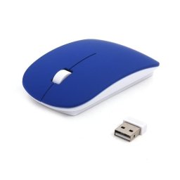 Ratón Omega OM0414WBDB RF inalámbrico 1000 DPI Azul Blanco ambidextro
