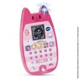 Juguete educativo VTech Gabby's Dollhouse Smartphone Rosa con juegos y luces LED