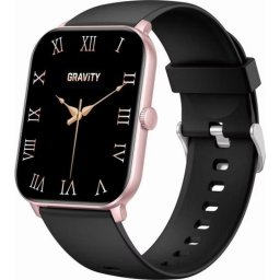 Gravity GT36-3 Bluetooth 1,85" Rose Gold Negro 22 mm IP68 Pulsómetro Tensiómetro