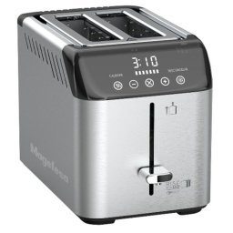 Tostadora Magefesa Rise Digit 2 ranuras extra anchas 925 W acero inoxidable