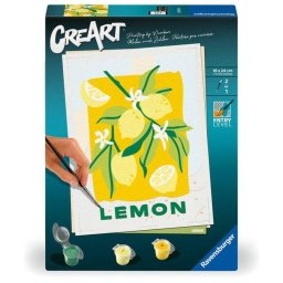 Kit de pintura por números Ravensburger Creart Lemon 18 x 24 cm para adultos